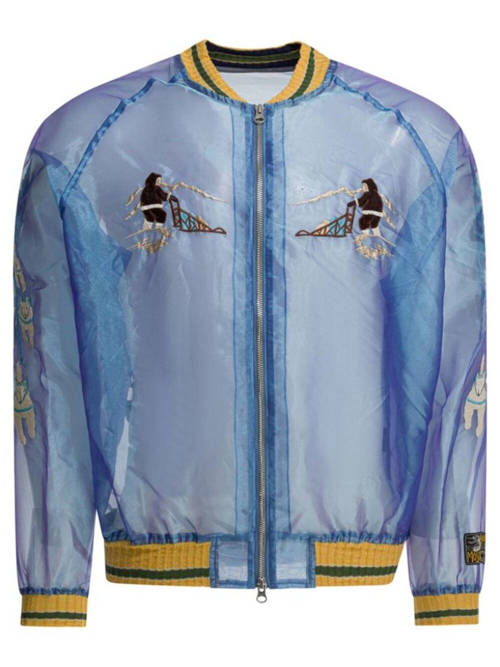 Kapital Sheer Pearl Mosquito Guard Bomber Jacket Tag Size 2 Men